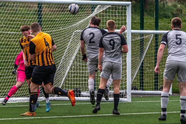 Dan Brown put the Fishermen ahead early on. Photo by Brian Murfield