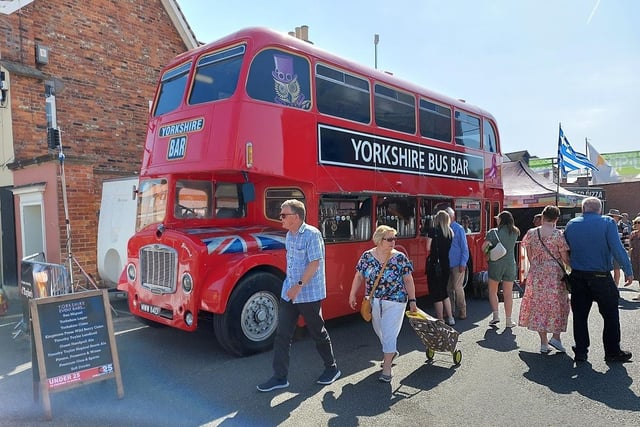 The Yorkshire Bus Bar made a triumphant return for the first day of the festival.