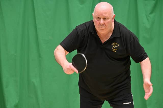 Steve Golden claimed a brace for Cobras in Division One. Photo by Tony Wigley