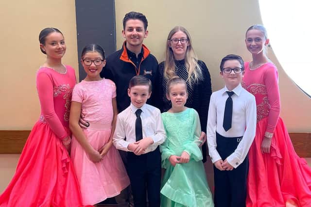 Chris Colebrooke with some of the Colebrooke Productions competition winners.