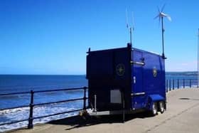 Coastal mobile trailer. picture: National Coastwatch.