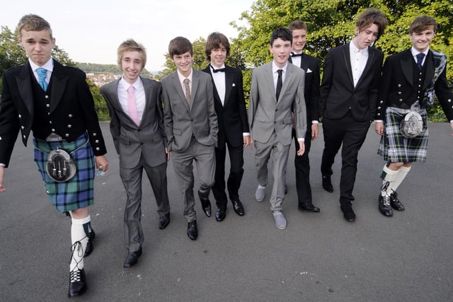 The St Augustine's School boys are arriving for the prom.