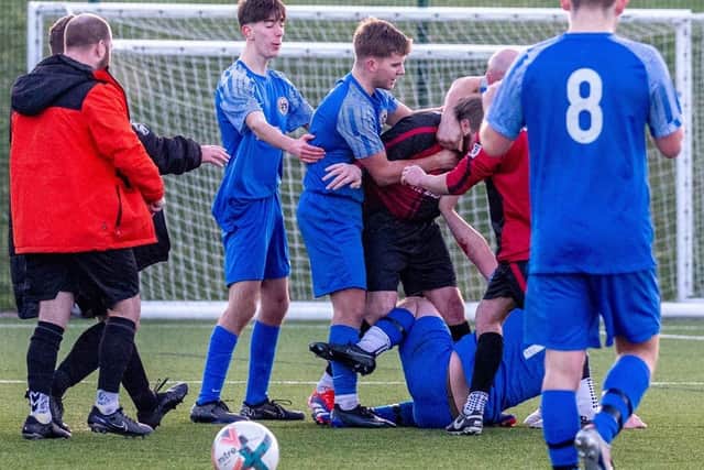 Whitby Fishermen's Society claimed a 4-2 home win against North Ormesby. Photo by Brian Murfield