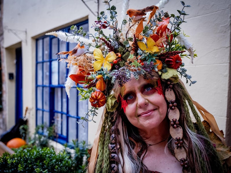 Whitby Goth Weekend 28th October, 2023. Lainey Venning from York