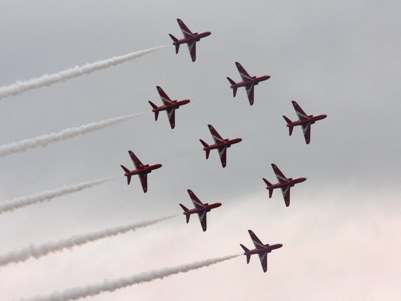 The Red Arrows entertain at Whitby Regatta 2009.
w093505q