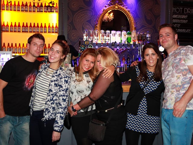 Matthew, Tess, Paloma, Ali, Begaña & Chris out celebrating the Spanish arrival's in the Barbican
