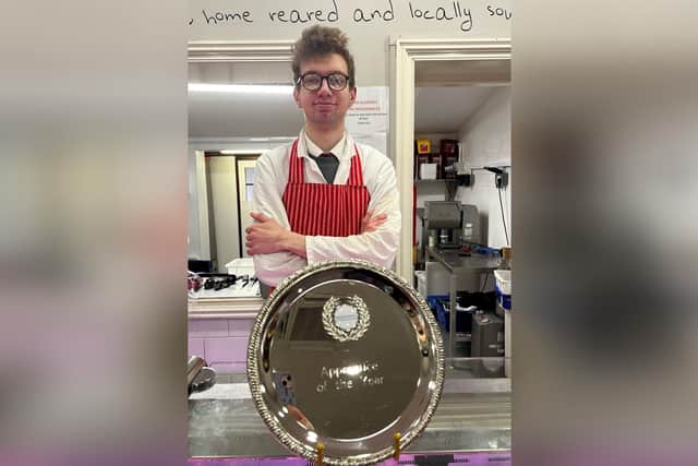 Cameron McNicoll has won the Nicholson Award for exceptional performance during his apprenticeship.