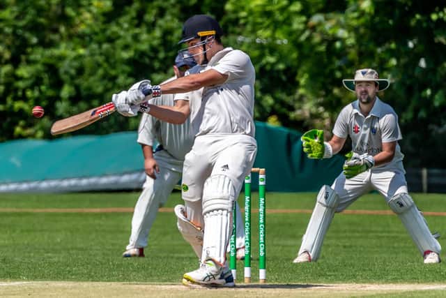 Josh Morgan hit an impressive 43 for Mulgrave in their win at fellow high-flyers Ebberston. PHOTO BY BRIAN MURFIELD