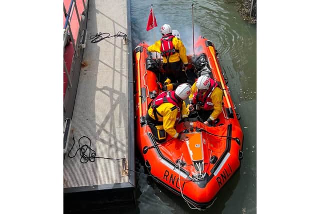 Stock image of Whitby Inshore Lifeboat. Image: Whitby RNLI