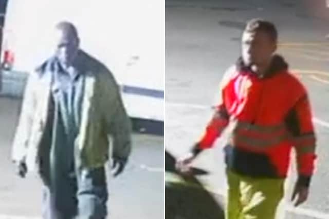 Police have released an image of two men they would like to speak to in connection with a burglary in Ryedale