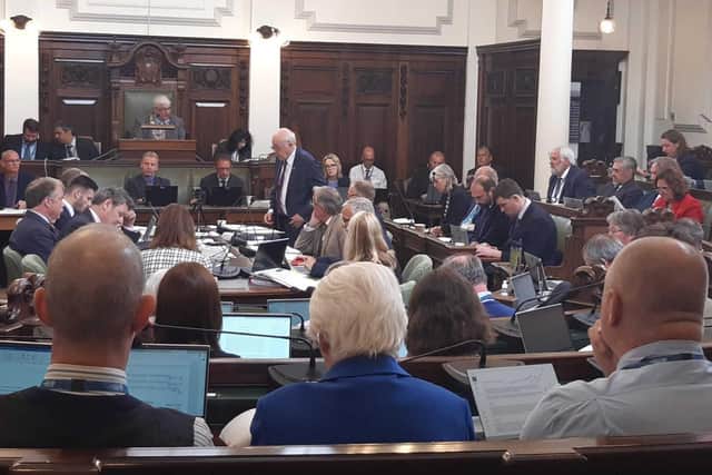 The full meeting of North Yorkshire Council.
Picture: LDRS