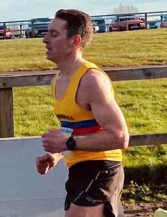 Paul Lawton in action at the Brass Monkey Half-Marathon