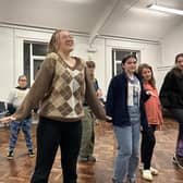 Rehearsals for Shrek The Musical which is coming to Whitby Pavilion.