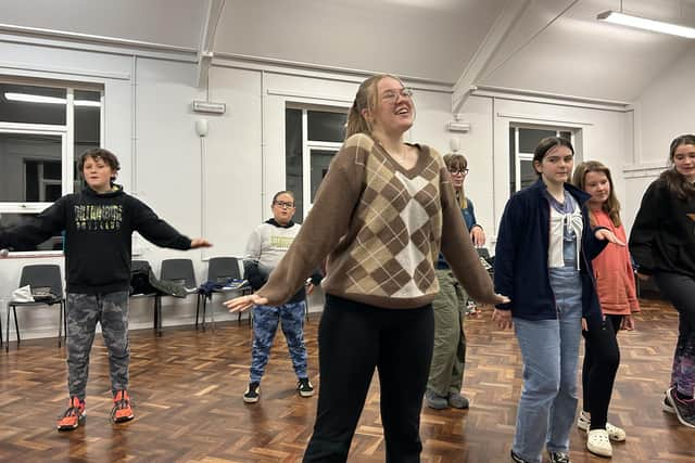 Rehearsals for Shrek The Musical which is coming to Whitby Pavilion.