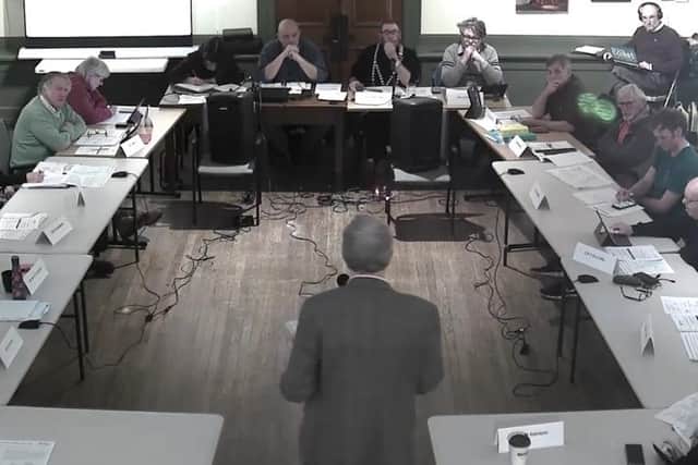 Whitby Town Council full meeting.
Screen grab from WTC YouTube.
