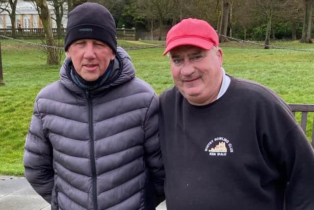 Bridlington Bay runner-up Geoff Price, left and winner Kenny Wale line up after Sunday's final.