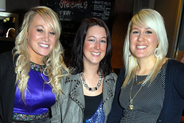 Sammy Cook, Hayley Marston and Gemma Ingham.