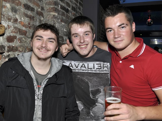 Joe, Adam and Connor on a lads night out!