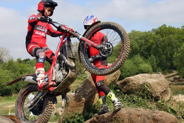 Mason Vasey in action at Harwood Dale.