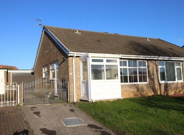 This two bedroom and one bathroom semi-detached bungalow is for sale with CPH Property Services with offers over £135,000