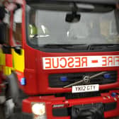 Fire crews were called to a wheel fire in Rillington pn Monday morning