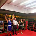 Westway's Zach Wood celebrates his win in Hull.
