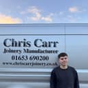 Aspiring joiner, Freddie Carr, 18 from Rillington.