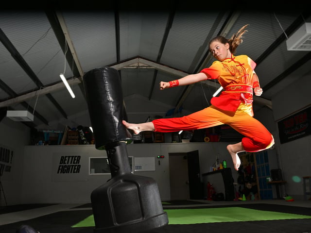Scarborough Kickboxer Joc Dixon trains in preparation for the World Championships, pictured in Desapline Martial Arts gym.