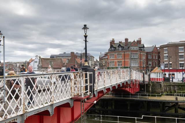 Whitby’s historic swing bridge which links the east and west sides of the town.