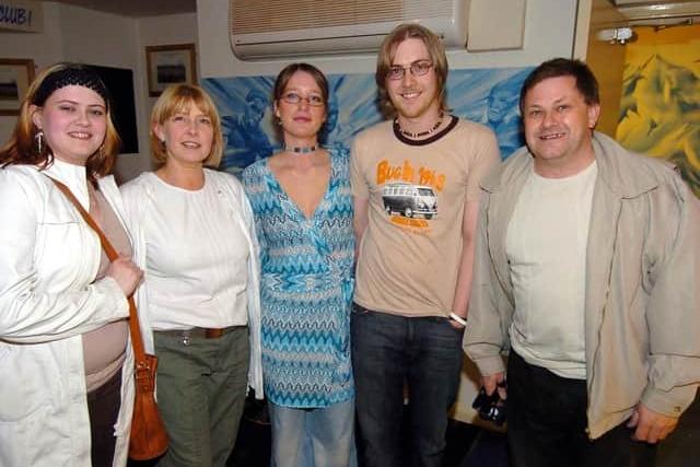 Sarah, Carole, Lauren, Sam and Dave out celebrating Sam's birthday