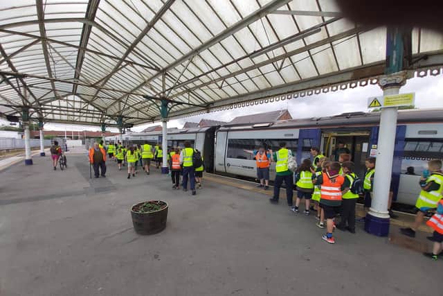 This trip was just one of the many activities that took place as part of Rail Safety Week 2024. Photo: Yorkshire Coast Community Rail Partnership.