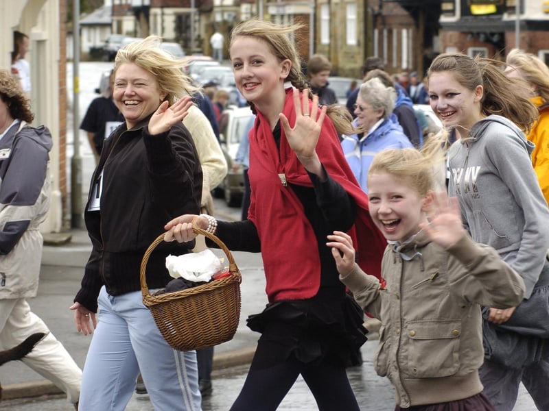 Happy walkers set off on the annual Scalby Walk