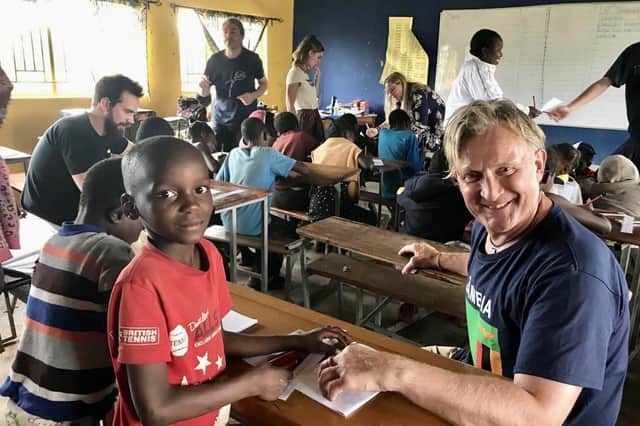 Rob Smith at Linda Community School