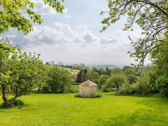 Magnificent views from the top of the garden.