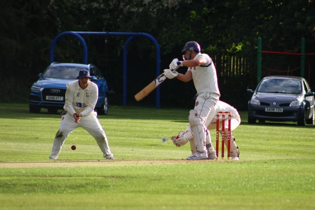 Ebberston 2nds in batting action.