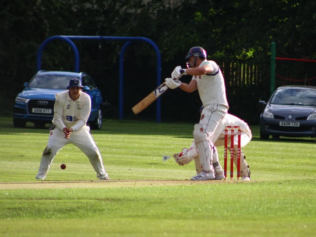 Ebberston 2nds in batting action.