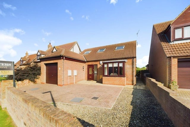 This three bedroom detached bungalow is for sale with Hunters for £325,000.