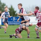 Euan Govier scored two tries on his 100th appearance for Scarborough RUFC.