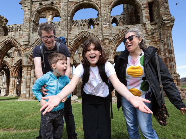 Family fun at Whitby Abbey.picture: Richard Ponter
