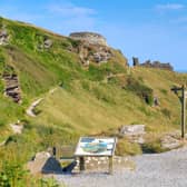Entrance to Tintagel Castle in Cornwall - tickets are free to English Heritage members! Photo: AdobeStock