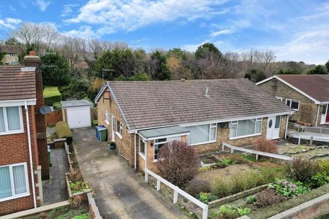 This twobedroom and one bathroom semi-detached bungalow is for sale with Hope & Braim with a guide price of £259,950.