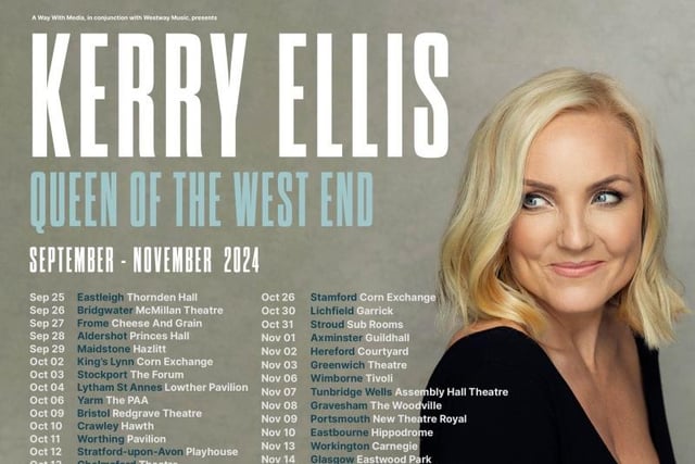 Singing songs from the biggest musicals and telling stories about how she came to play roles, this is a unique opportunity to see and hear the West End’s biggest hits in a very intimate setting on a tour! Join Kerry Ellis in the Spa Theatre on Thursday, November 21.