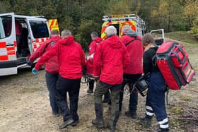 Scarborough and Ryedale Mountain Rescue Team  were called to assist the mountain biker near Allerston (Image: SMRT)