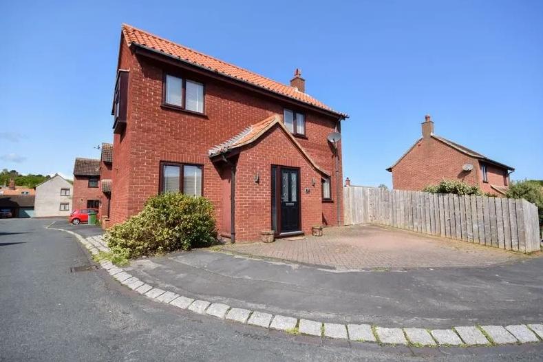 Detached three-bedroom house, for sale with Hendersons, £295,000.