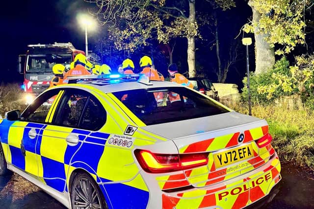 A man in his thirties suffered serious injuries in the collision