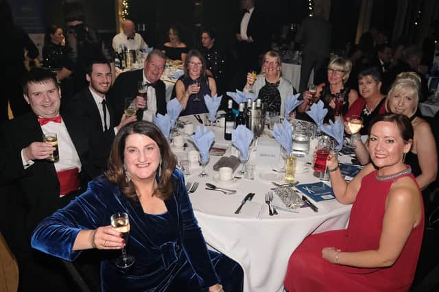 The Scarborough News Excellence in Business Awards at Scarborough Spa - The St Catherine's Hospice table - pic Richard Ponter