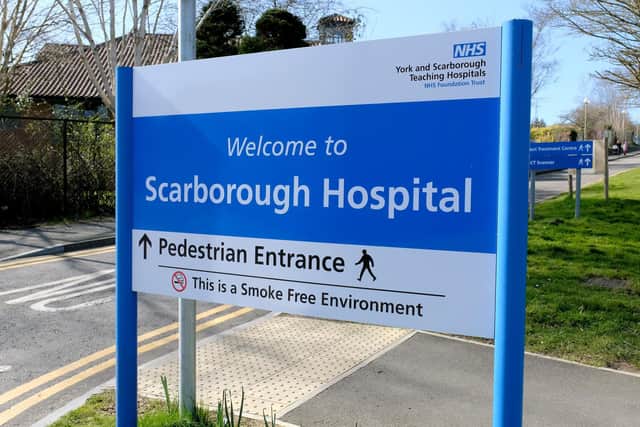 Scarborough Hospital. pic Richard Ponter