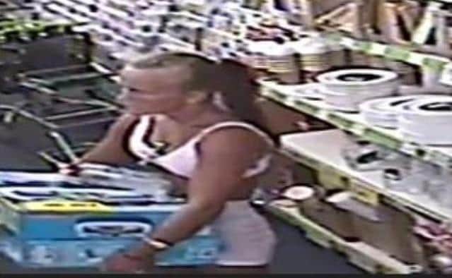 Police have issued a CCTV image of a woman they want to speak to following a theft at Yorkshire Trading in Malton.