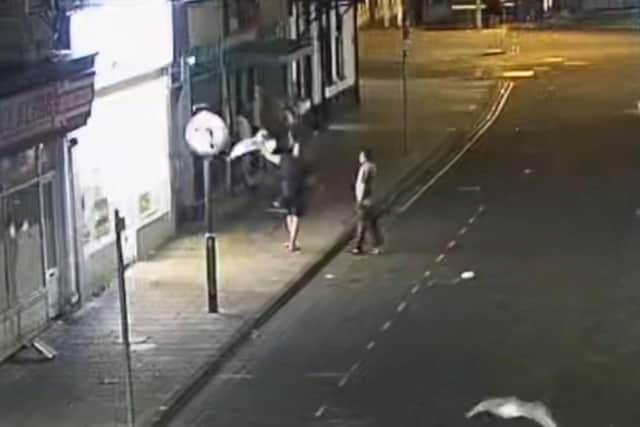 The shocking attack in Scarborough town centre was captured on CCTV. (Photo: North Yorkshire Police)