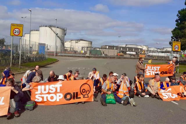 More than 50 Just Stop Oil protesters breached a court order after blockading the Kingsbury oil terminal in Warwickshire. (Photo: Just Stop Oil)
